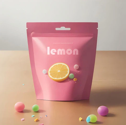 Suosittu muovinen ruokapussi vetoketjullinen muovipussi mukautetun kuvion pakkaus muoviset ruokapussit